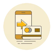 Card Over The Phone Icon