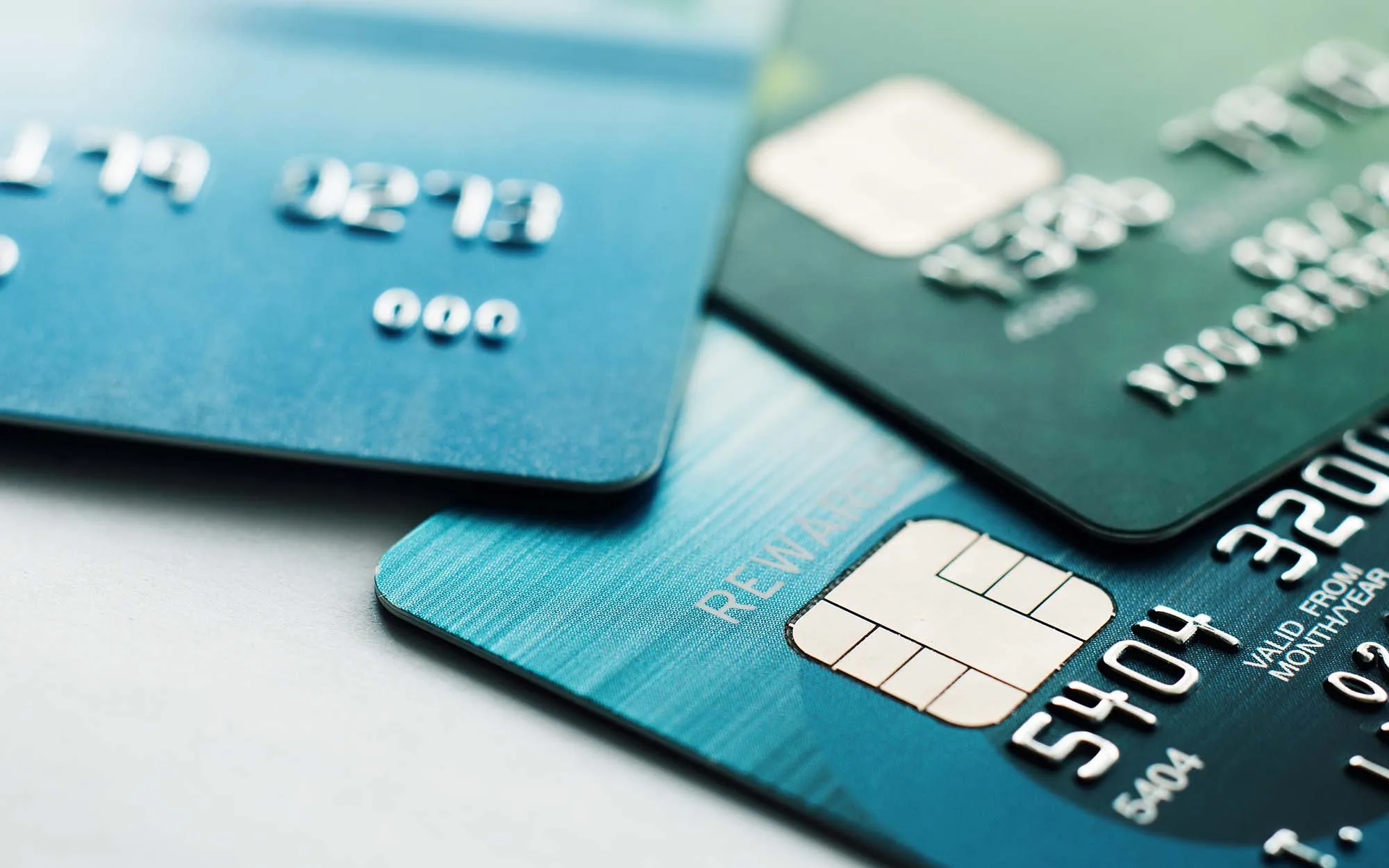 Selective focus credit card payment with close up shot_
